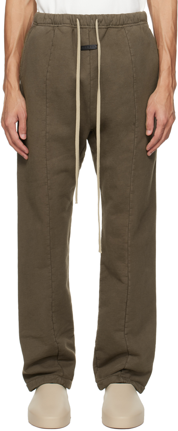 Fear Of God Brown Forum Sweatpants In Olive