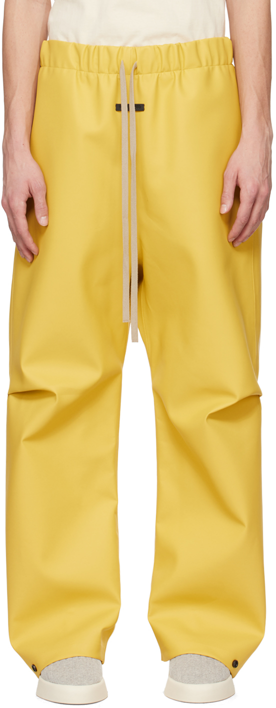 Yellow Rubberized Trousers