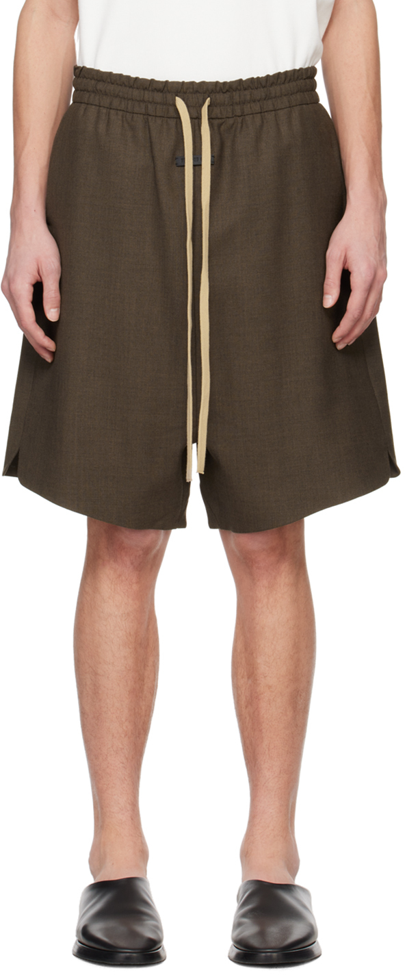Brown Relaxed Shorts