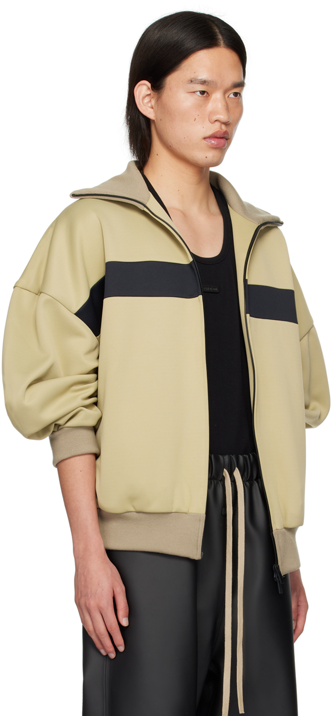 Fear Of God Beige Stripe Track Jacket In Dune