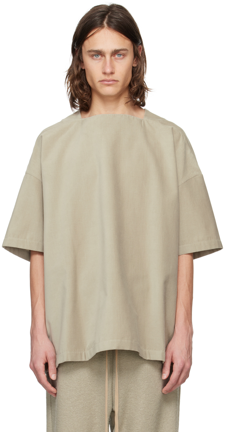 Fear of God Green Square Neck T-Shirt