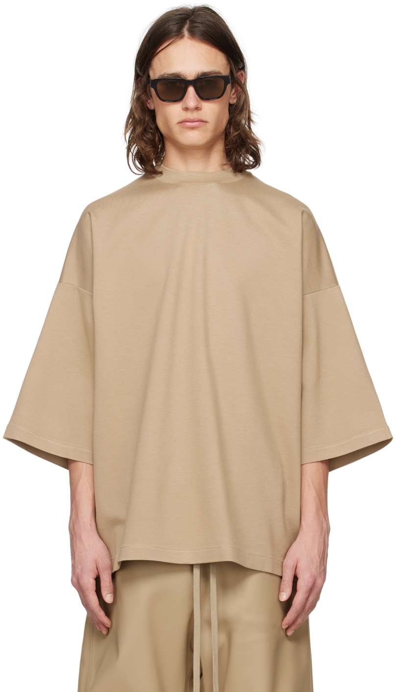 Fear of God Tan Embroidered T-Shirt