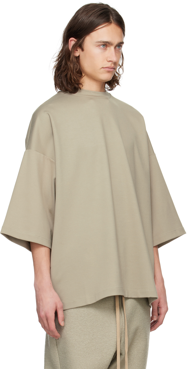 FEAR OF GOD GRAY EMBROIDERED T-SHIRT