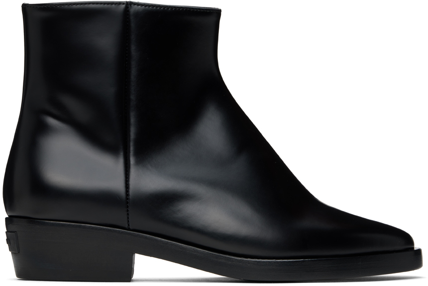 Shop Fear Of God Black Western Low Boots