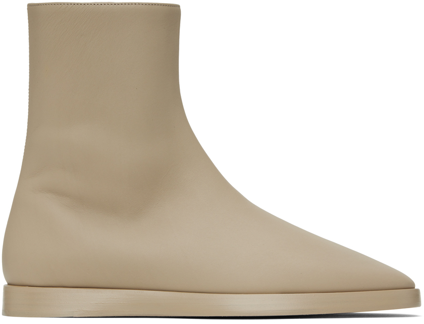 Shop Fear Of God Taupe High Mule Boots