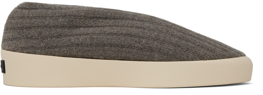 Taupe Moc Knit Low Sneakers