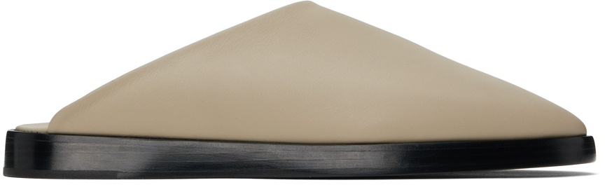 Shop Fear Of God Taupe Backless Mules