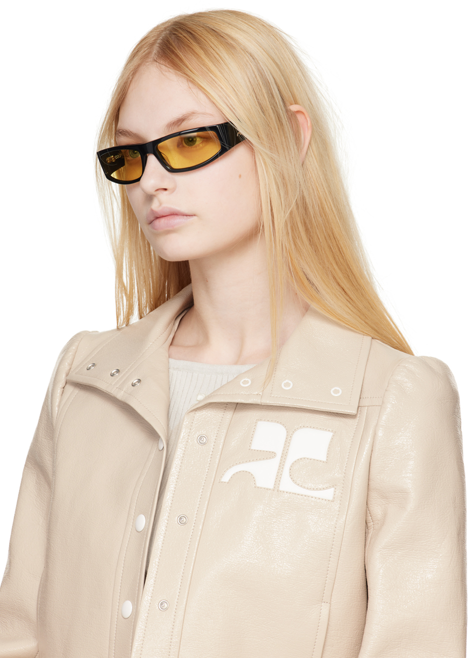 Courrèges Black Tech Sunglasses | Smart Closet