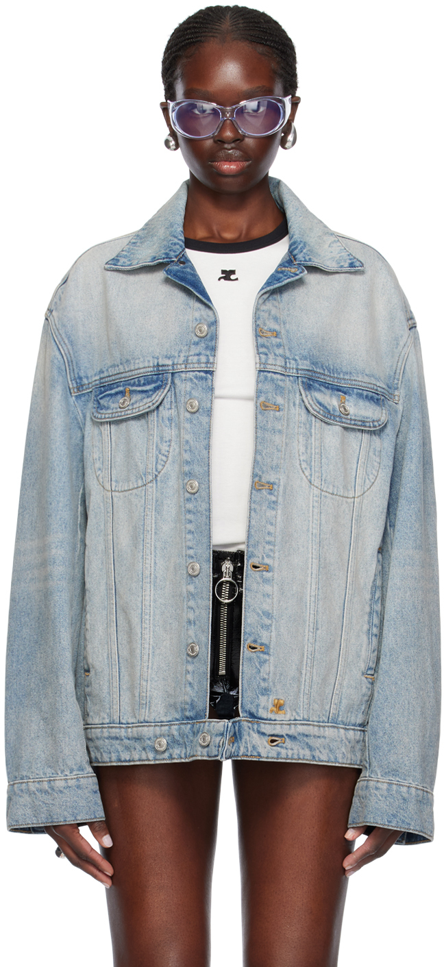 Courrèges Blue Cocoon Denim Jacket