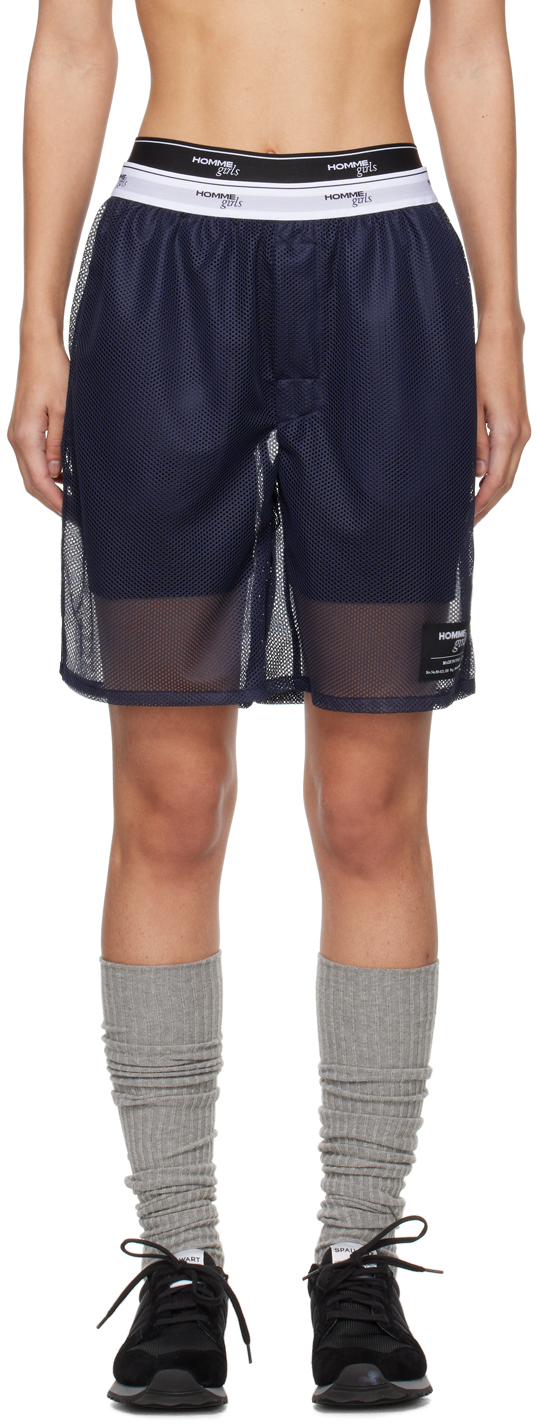 Hommegirls Navy Basketball Shorts