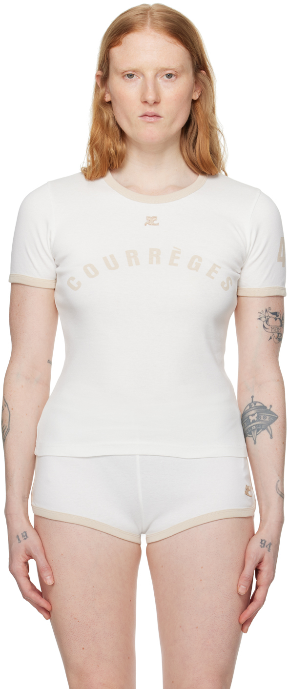 Courrèges White Contrast T-Shirt