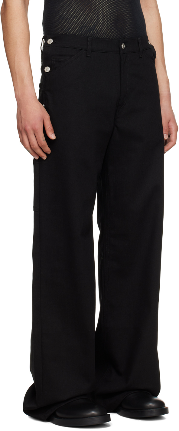 Courrèges Pants In Black Polyester In Black