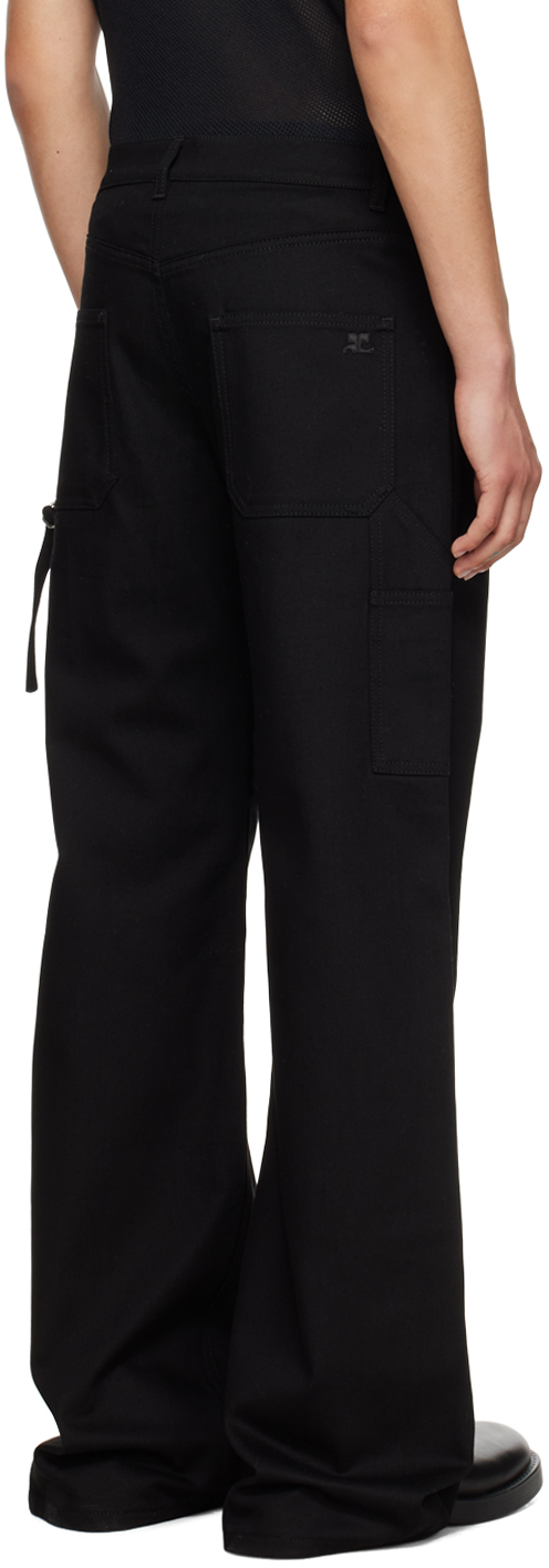 Courrèges Pants In Black Polyester In Black