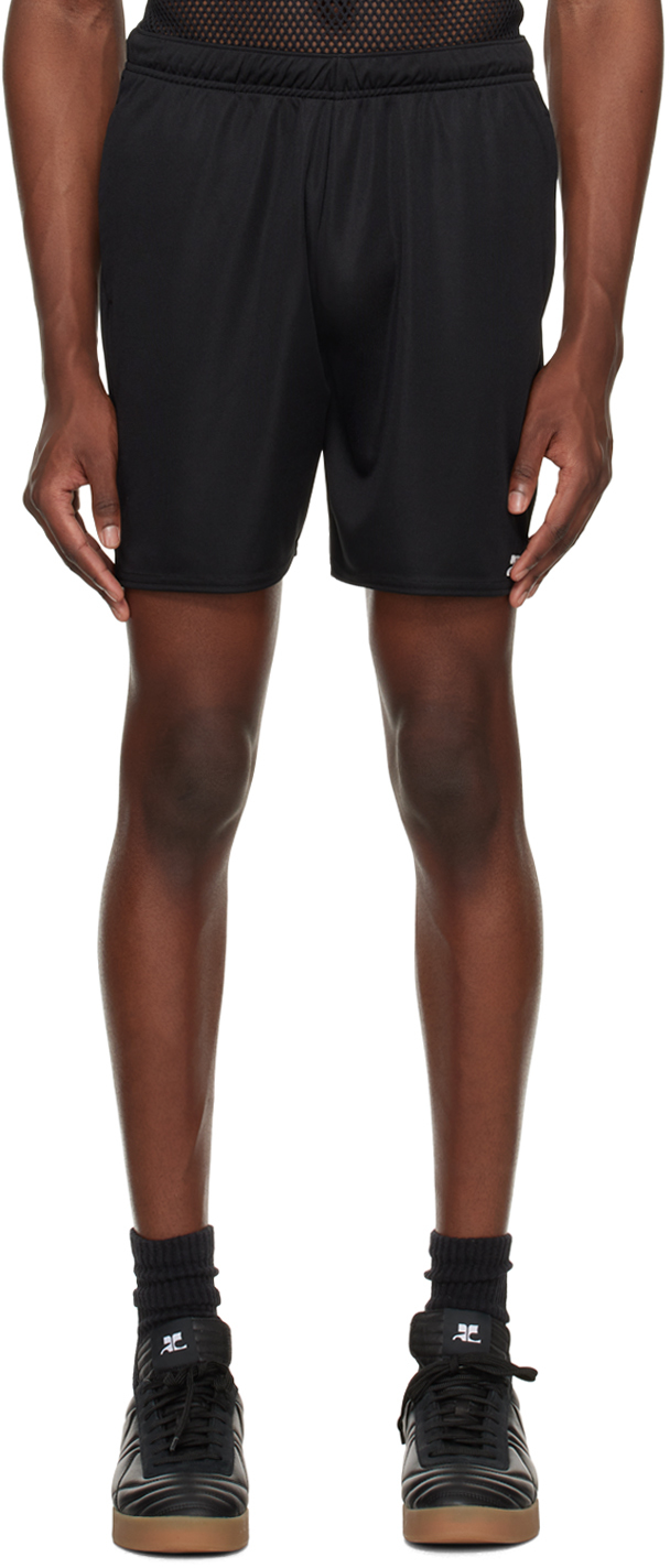 Courrèges Black Football Shorts