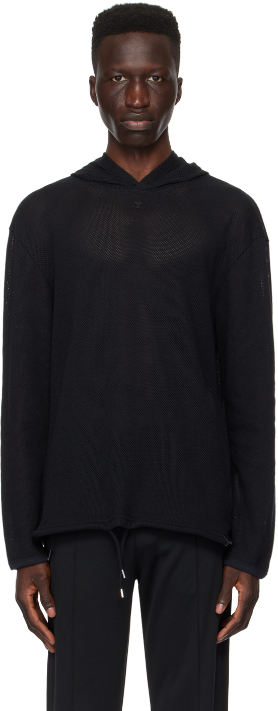 Black AC Hoodie by Courrèges on Sale