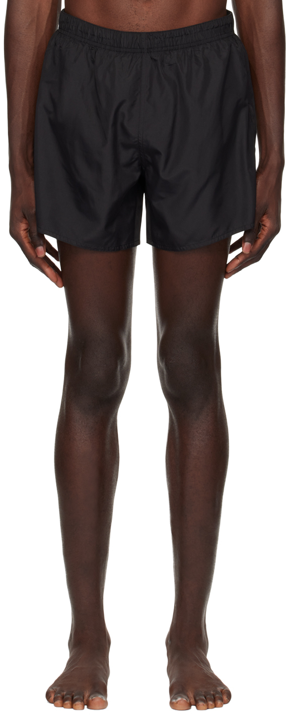 Courrèges Black Elasticized Swim Shorts SSENSE