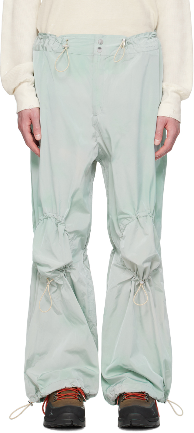 Shop Charlie Constantinou Ssense Exclusive Blue Trousers In Aqua Turquoise Dye