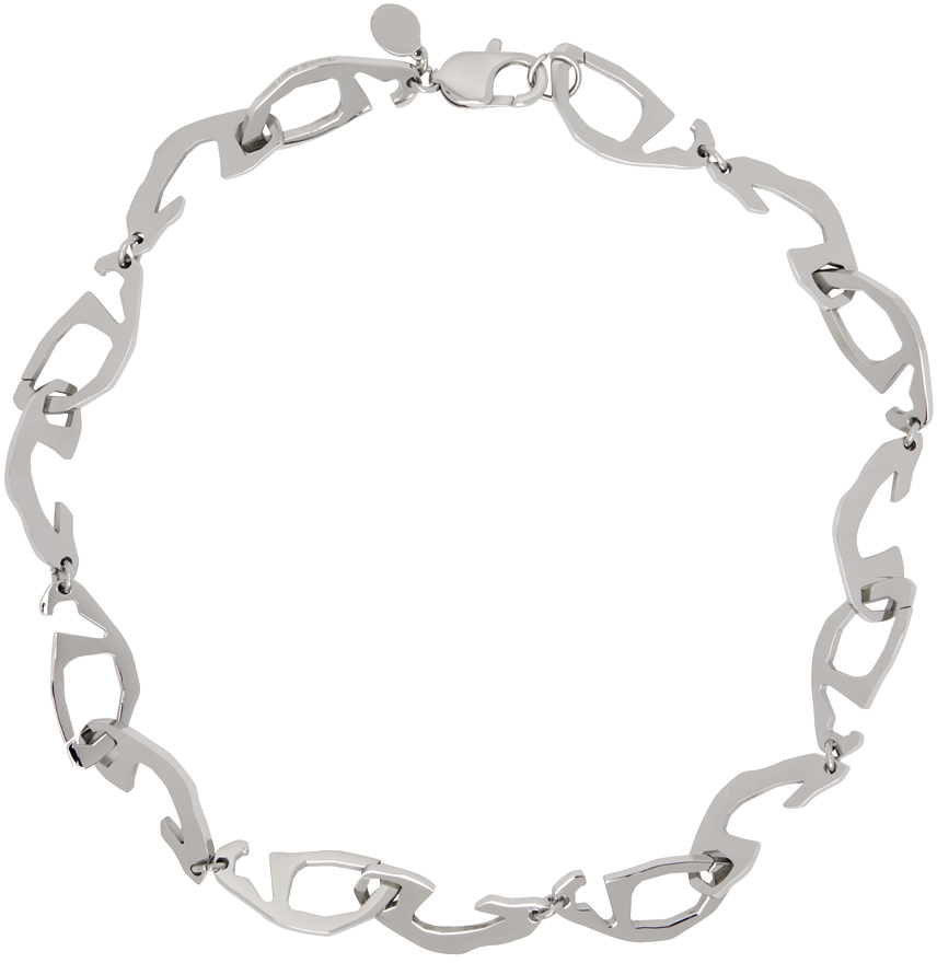 Silver 69 Chain Necklace by Perks and Mini on Sale