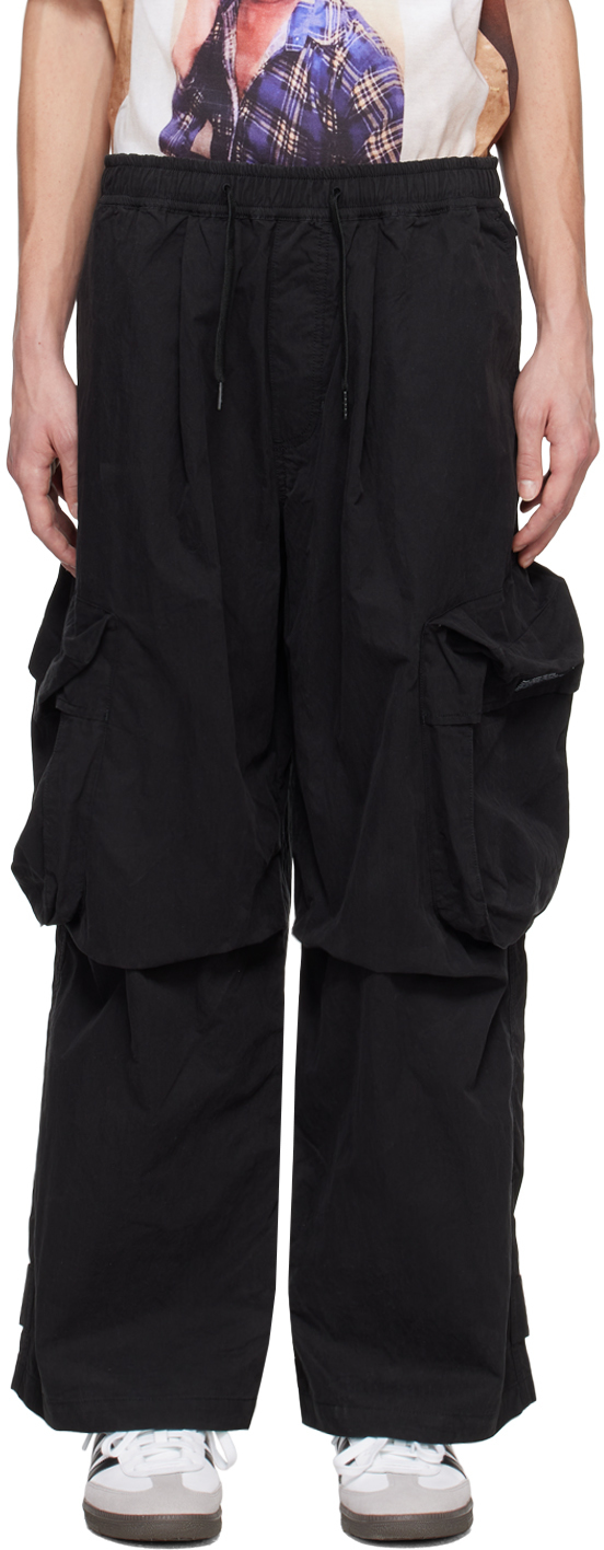 Perks And Mini Black Chow Cargo Trousers