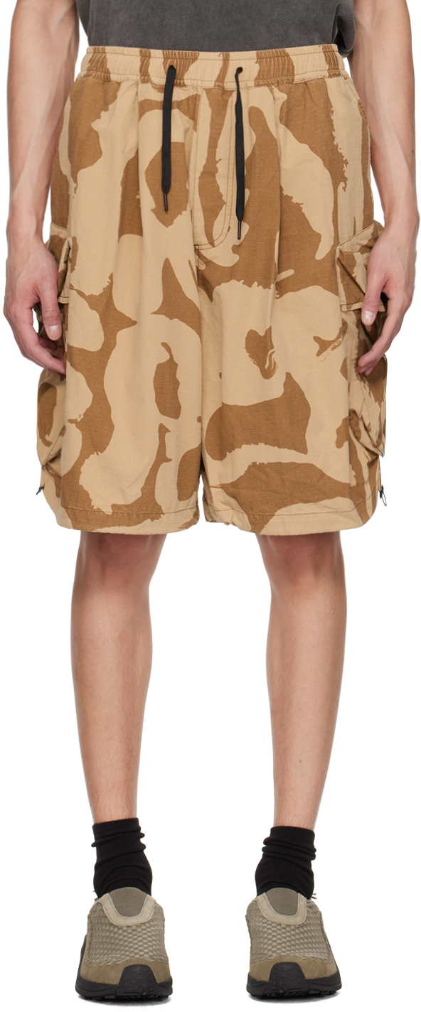 Perks And Mini Brown Chow Shorts In Desert Camo
