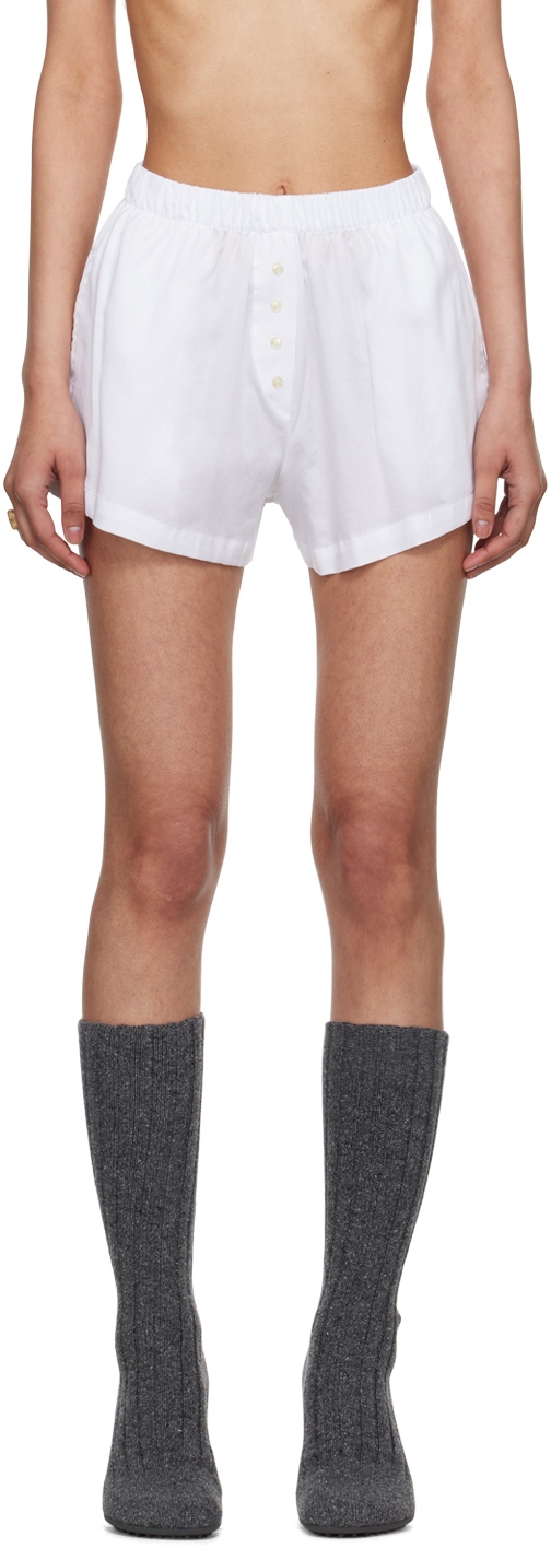 White Yoko Boxer Shorts