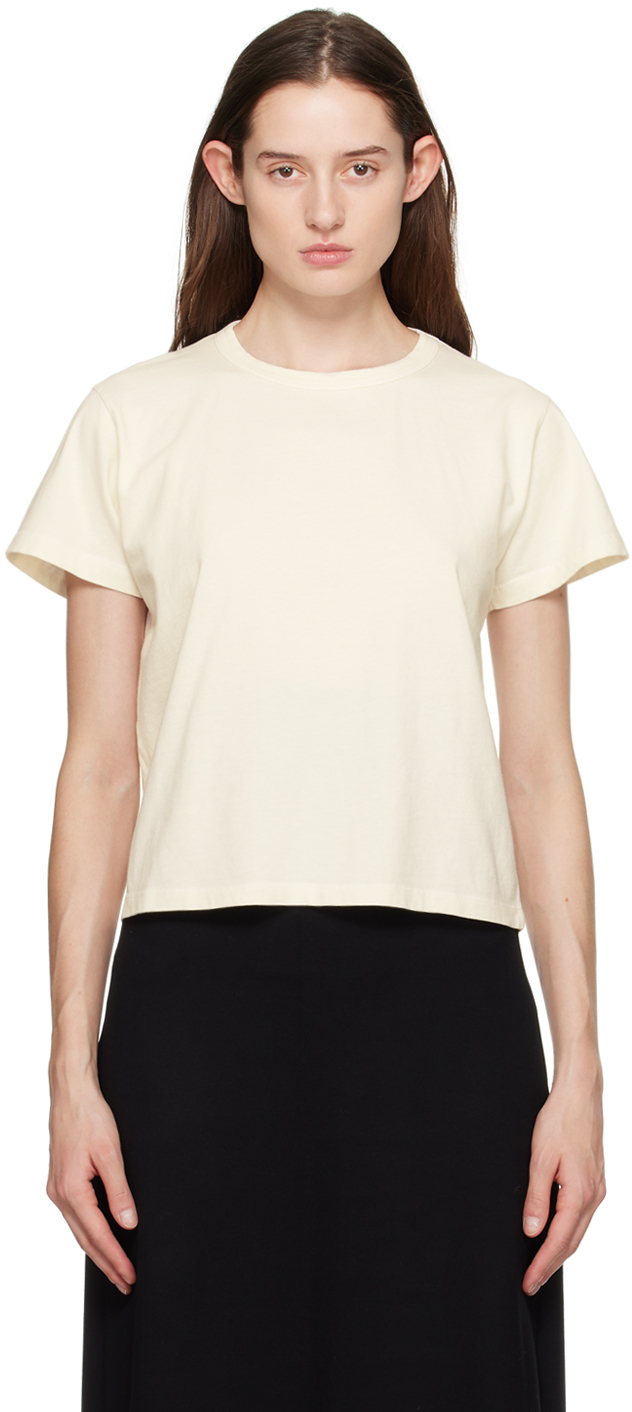 Leset Off-white 'the Margo' T-shirt In Chapel