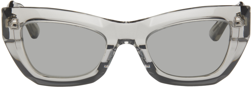 Bottega Veneta Gray Cat-eye Sunglasses In 003 Grey