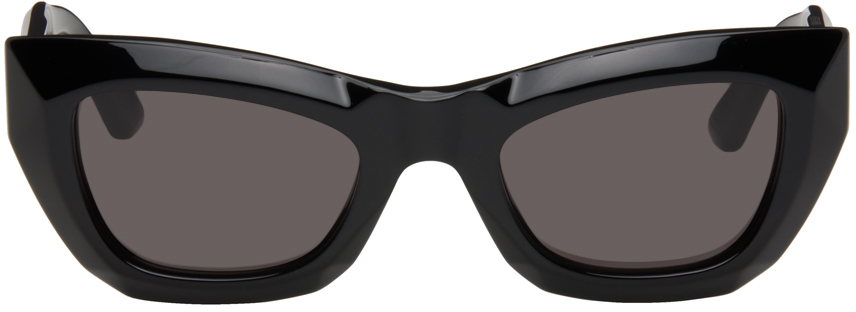 Bottega Veneta Black Cat-eye Sunglasses In 001 Black