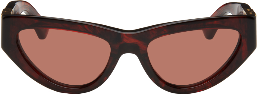 Bottega Veneta Tortoiseshell Cat-eye Sunglasses In 005 Havana