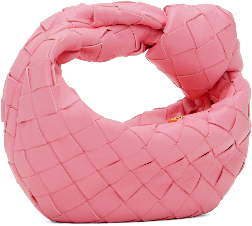 Bottega Veneta Pink Candy Jodie Bag In 5832 Ribbon Gold