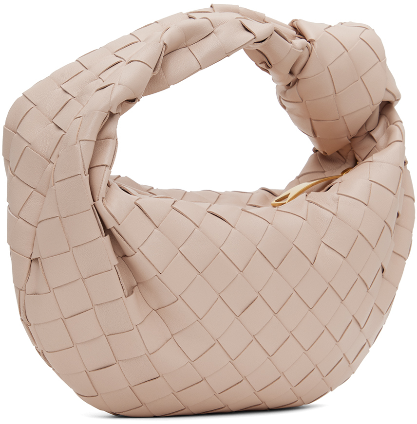 Bottega Veneta Womens Jodie Mini Leather Top-handle Bag Ecru-gold In 6917 Lotus Gold