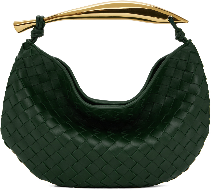 Shop Bottega Veneta Green Sardine Bag In 3050 Emerald Green M