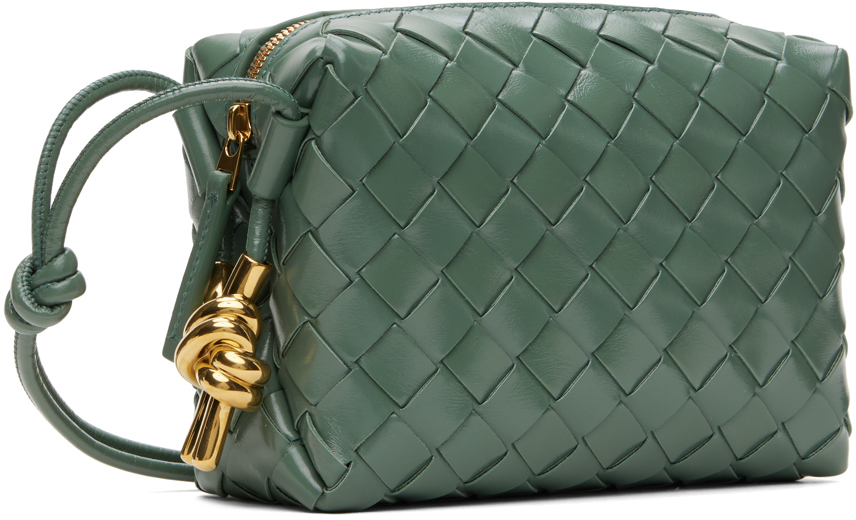 BOTTEGA VENETA GREEN MINI LOOP CAMERA BAG