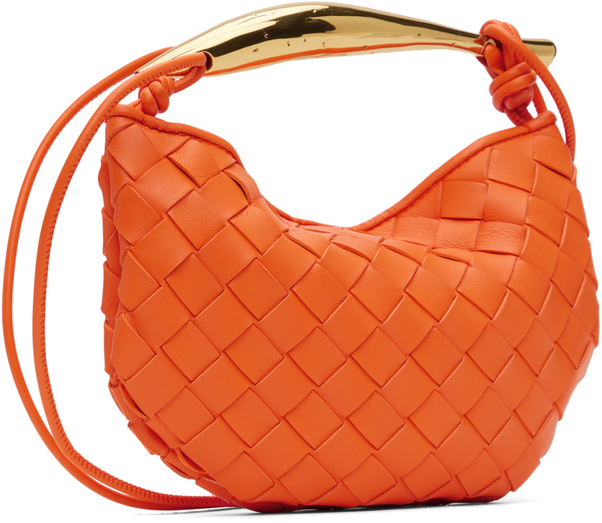Bottega Veneta Mini Sardine Crossbody Bag In 7517 Papaya N M