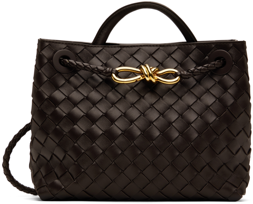 Bottega Veneta: Brown Small Andiamo Bag | SSENSE