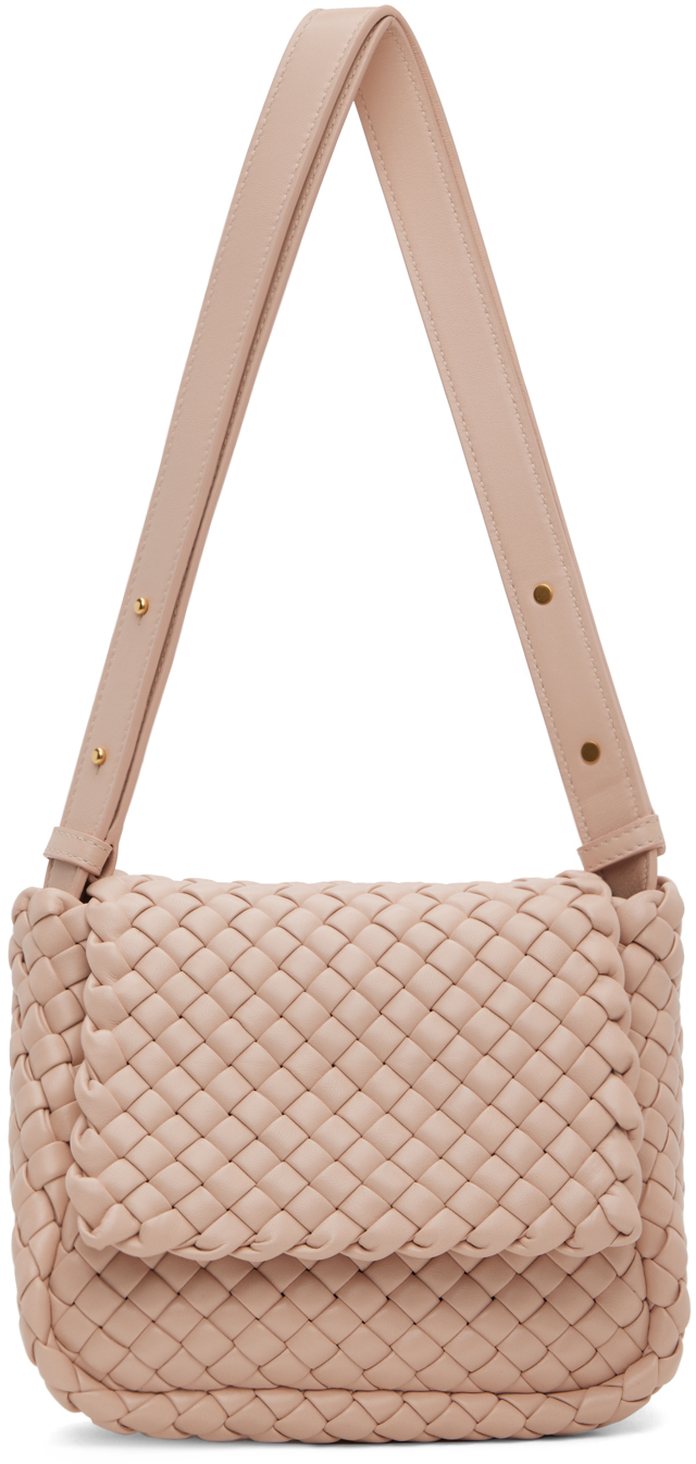 Bottega Veneta Pink Mini Cobble Bag In 6917 Lotus Gold