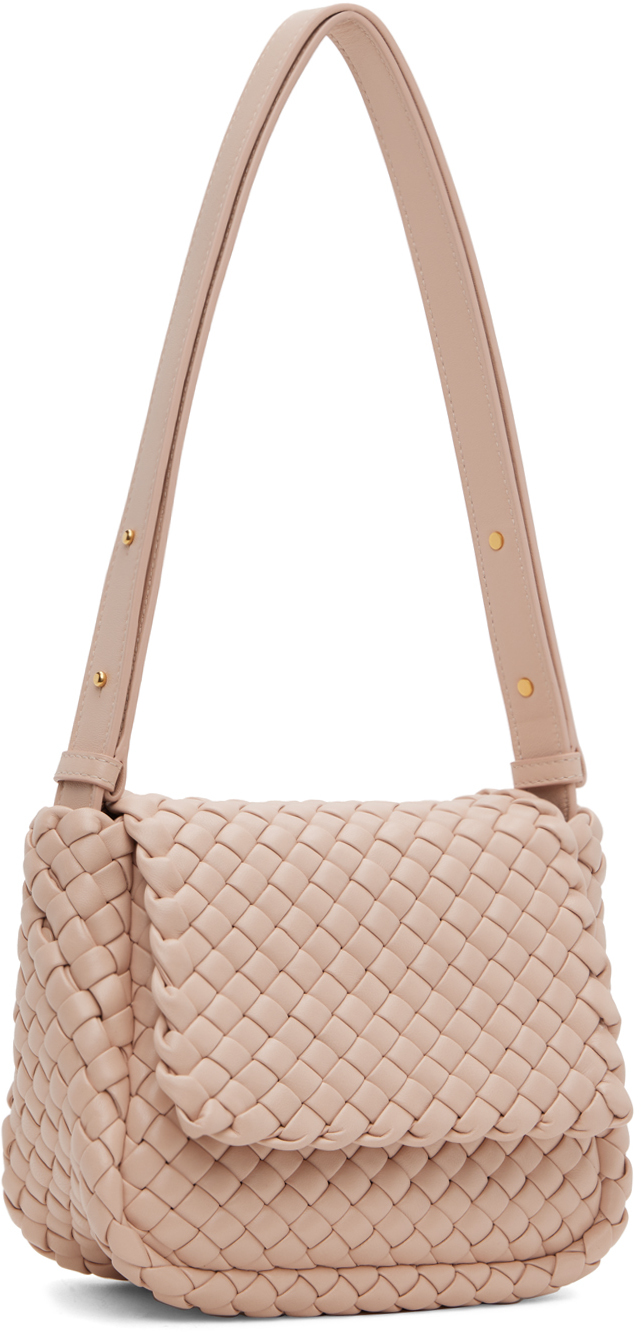 Bottega Veneta Pink Mini Cobble Bag In 6917 Lotus Gold