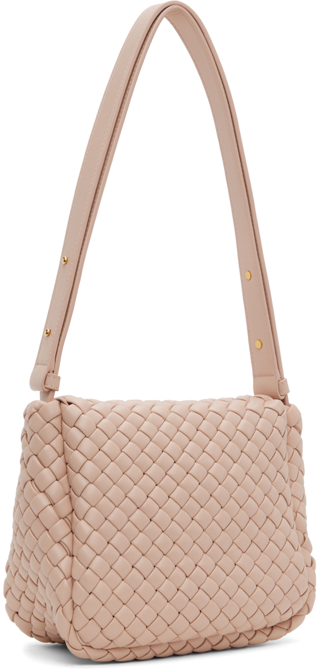 Bottega Veneta Pink Mini Cobble Bag In 6917 Lotus Gold