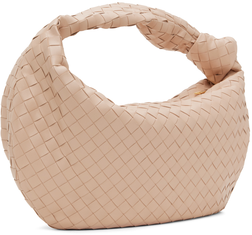 Bottega Veneta Pink Small Jodie Bag In 6917 Lotus Gold