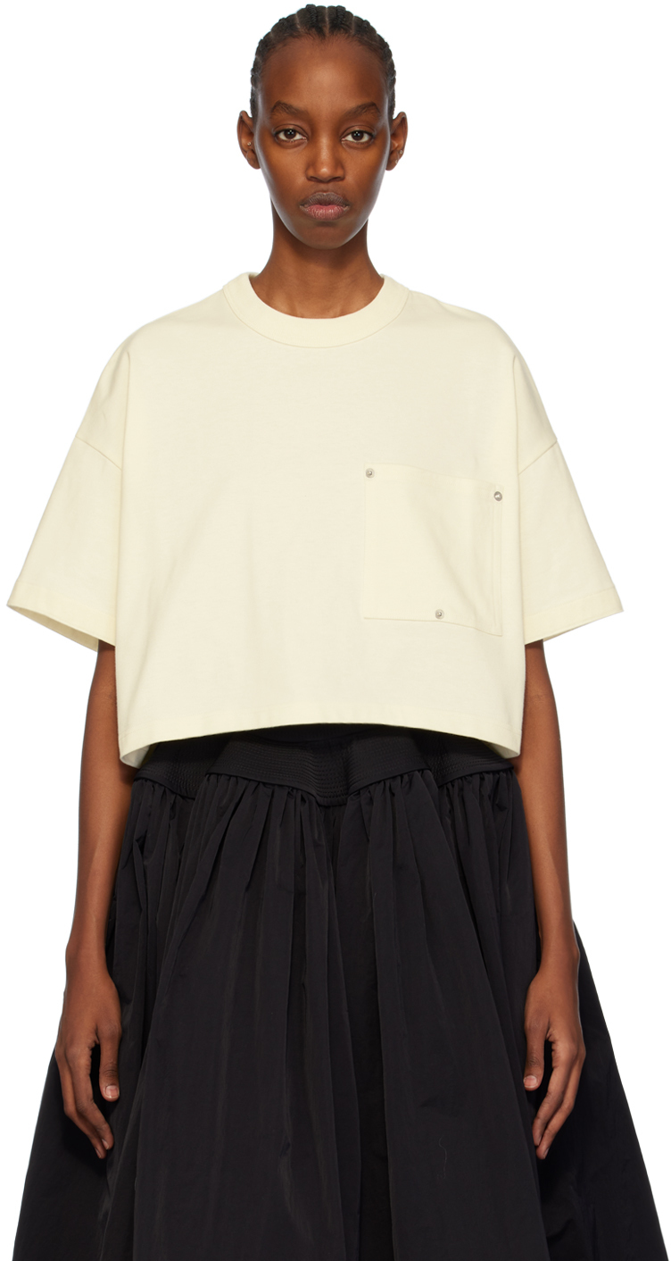 Bottega Veneta: Off-White Heavy T-Shirt | SSENSE