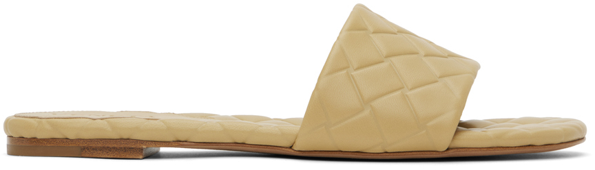 Bottega Veneta Beige Amy Sandals In 2624-cane Sugar