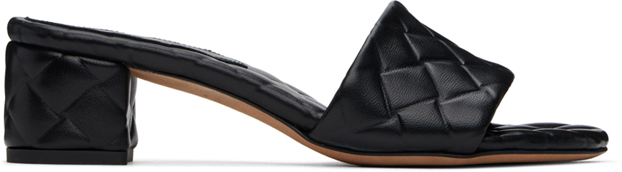 Bottega Veneta: Black Amy Mules | SSENSE