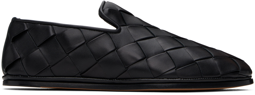 Bottega Veneta: ブラック Sunday フラットシューズ | SSENSE 日本