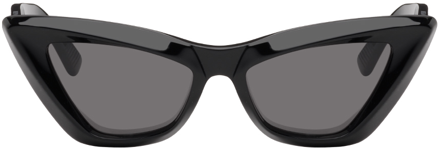 Black Pointed Cat-Eye Sunglasses