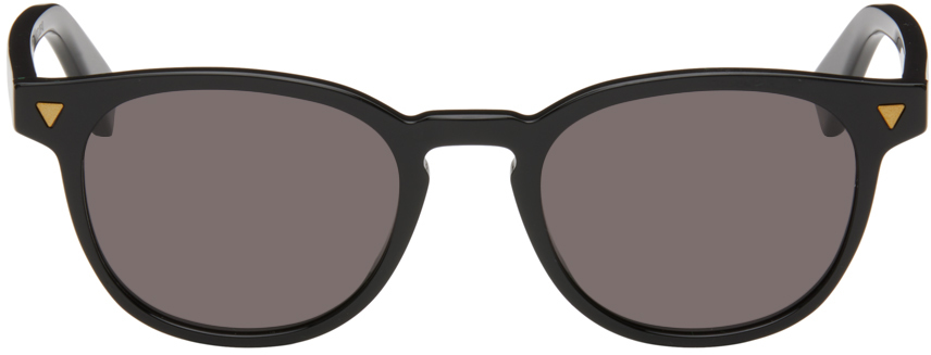 Bottega Veneta Black Panthos Sunglasses In Black-black-grey