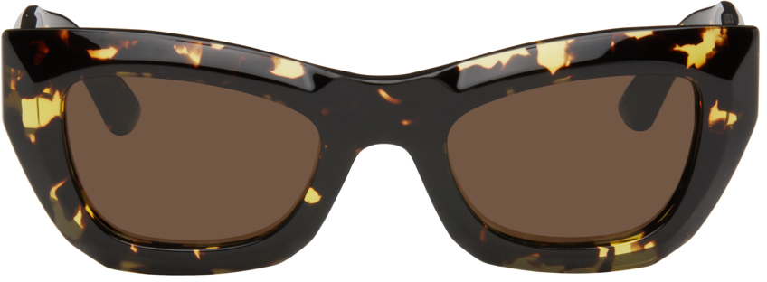 Bottega Veneta Tortoiseshell Cat-eye Sunglasses In Havana-havana-brown