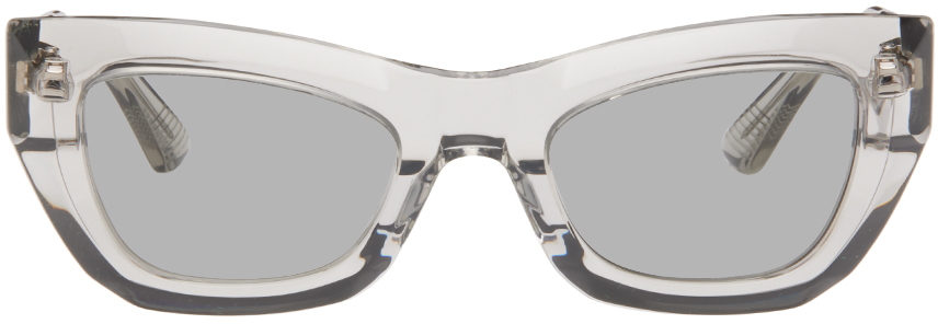 Bottega Veneta Gray Cat-eye Sunglasses