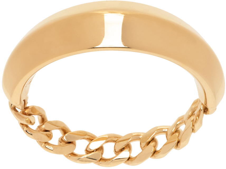 Gold Detail Chain Ring