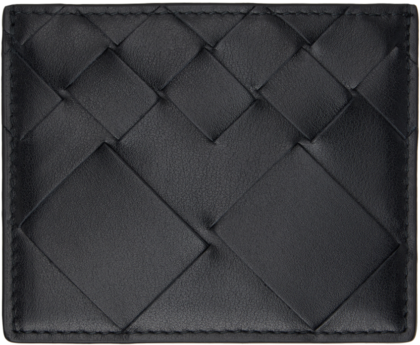 ★BOTTEGA VENETA★ Intrecciato Card Holder Black 162150V3UN1 Bottega Veneta® Men's Intrecciato Credit Card Case in Black