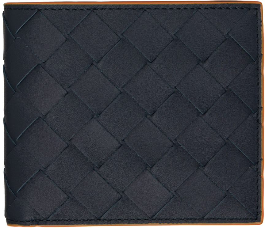 Bottega veneta shop navy wallet